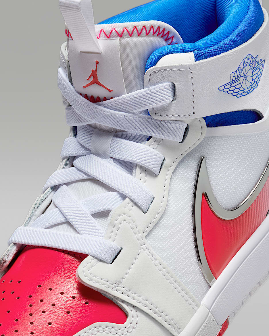 Jordan blue and red shoes discount